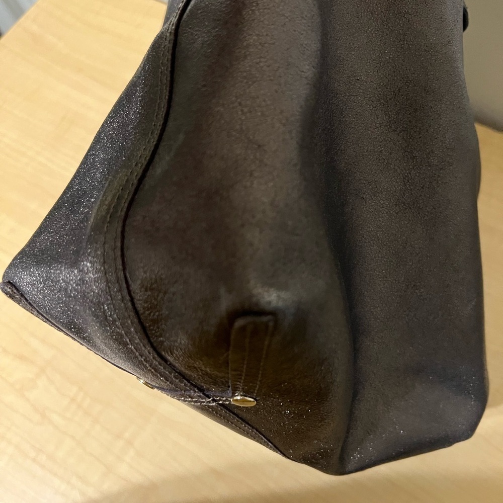 Tiffany Bronze Leather Tote Bag - Picture 12 of 15